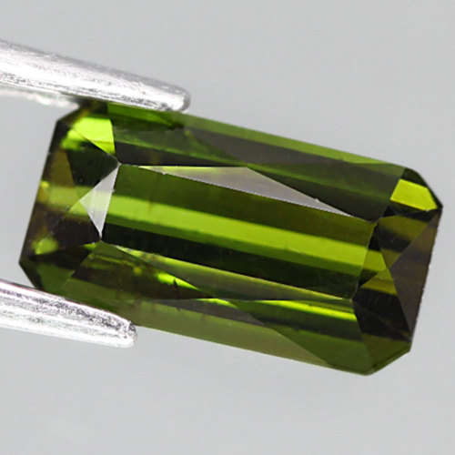 1.17Ct.  Green Tourmaline Scissor Cut Nigeria UntreatedNatural