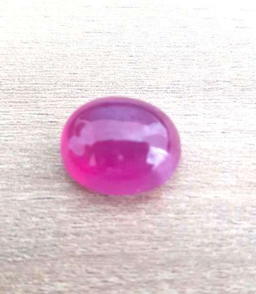 10.40Ct. Ruby Oval Cabochon Pinkish Red Color Good Sparkling Natural