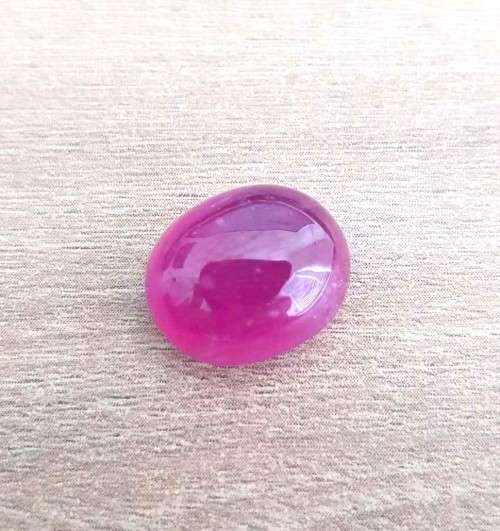 10.40Ct. Ruby Oval Cabochon Pinkish Red Color Good Sparkling Natural