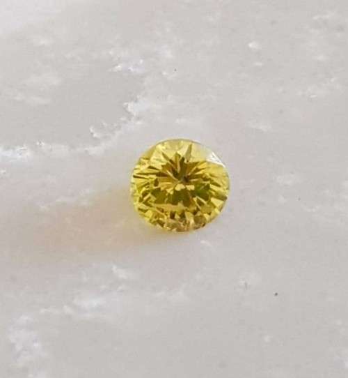 0.50Cts  DIAMOND SI1  **CERTIFIED** ROUND FANCY YELLOW NATURAL