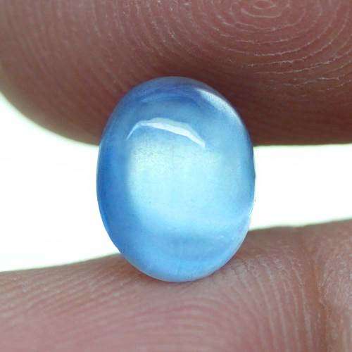 2.45Ct. Aquamarine Oval Cabochon Blue Good Shinning! Brazil Natural