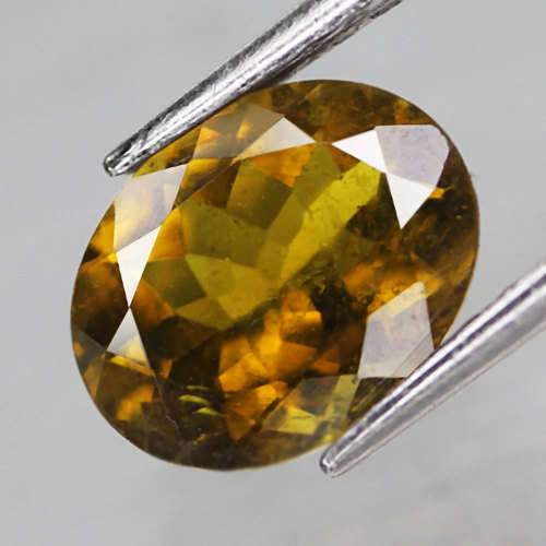 1.89Ct. Tourmaline Oval Golden Green Precious Gem Natural