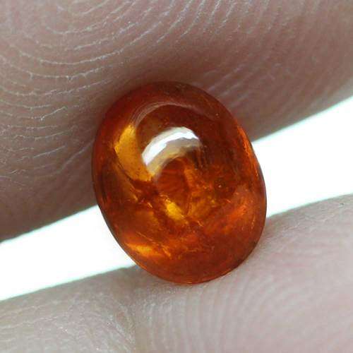 1.88Ct. Spessartite Garnet Oval Cabochon Orange Namibia Gem Good Color! Natural