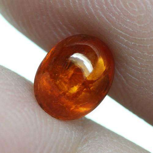 1.88Ct. Spessartite Garnet Oval Cabochon Orange Namibia Gem Good Color! Natural