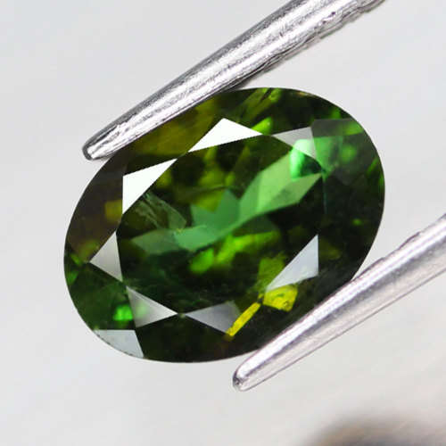 1.31Ct. Tourmaline Green Oval  Precious Gem Natural