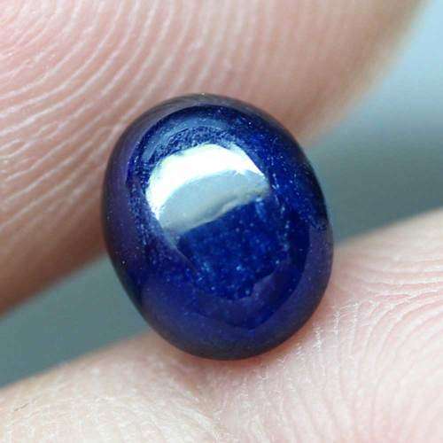 2.79Ct. Sapphire Natural Oval Cabochon Cornflower Blue Mozambique Good Color