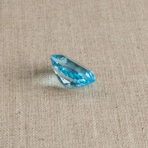Baby Blue Topaz 2.98cts Oval 8x10mm  Ravishing Color and Full Fire! Brazil