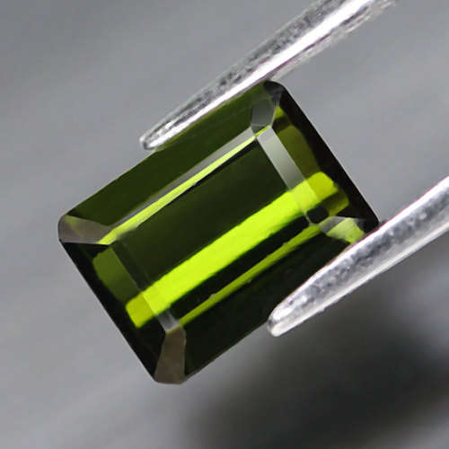 1.09Ct. Green Tourmaline Square Cut Mozambique Precious Gem