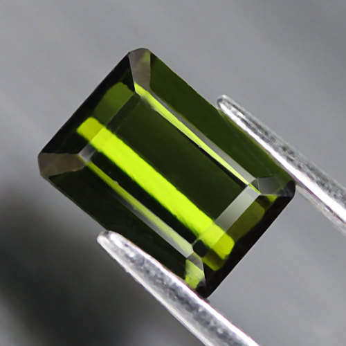 1.09Ct. Green Tourmaline Square Cut Mozambique Precious Gem