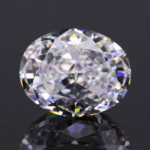 White Cubic Zirconia Oval shape 7x9mm