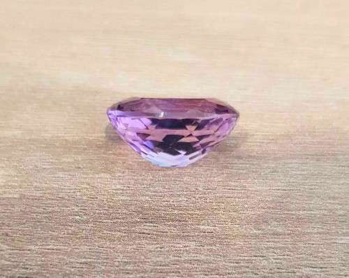 PURPLE AMETHYST  OVAL CUT** CERTIFIED** 9.63Cts FACETED  AAA GEMSTONE