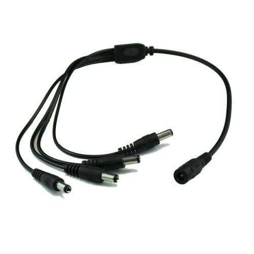 CCTV Power Connector 5 Way Splitter Cord