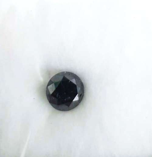 2.05Ct Diamond Jet Black Round **Certified** Loose Natural