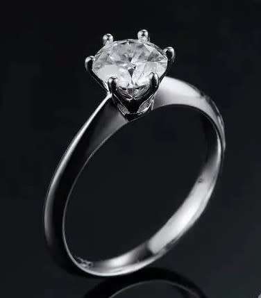 1.00 Carat Moissanite**GRA Certified**  VVSI/D Engagement Ring in Sterling Silver