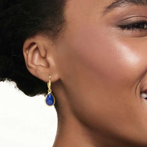 LAPIS LAZULI 8.06Cts PEAR SHAPE **MATCHING PAIR**GEMSTONES 10X14 MM  CABOCHON  NATURAL