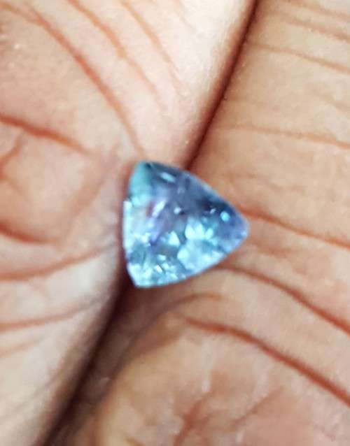Purplish Blue Tanzanite 0.50Cts . Ravishing Colour & Full Fire!