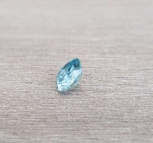 1.10Ct MOISSANITE CUSHION CUT VVS1 BLUE COLOUR