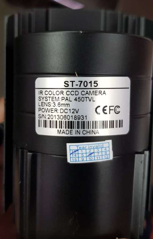 CCTV Pipe Camera 450TVL Lens 3.6mm