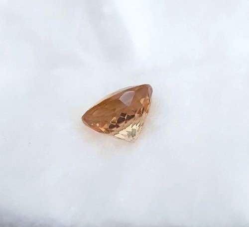 4.64Cts  MORGANITE ORANGE ROUND CUT**CERTIFIED** GEMSTONE! NATURAL