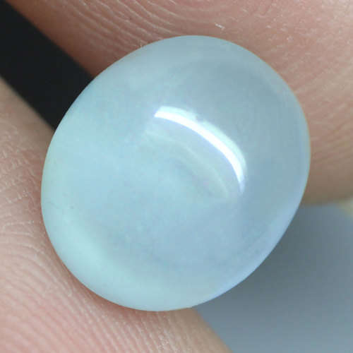 6.57Ct. Aquamarine Ocean Blue Oval Cabochon Brazil Unheated Natural Ravishing!