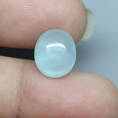 6.57Ct. Aquamarine Ocean Blue Oval Cabochon Brazil Unheated Natural Ravishing!