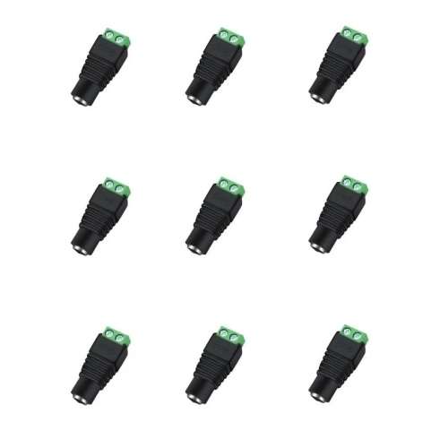 CCTV Camera DC 12V Power Connector Male/Female Pack of 10