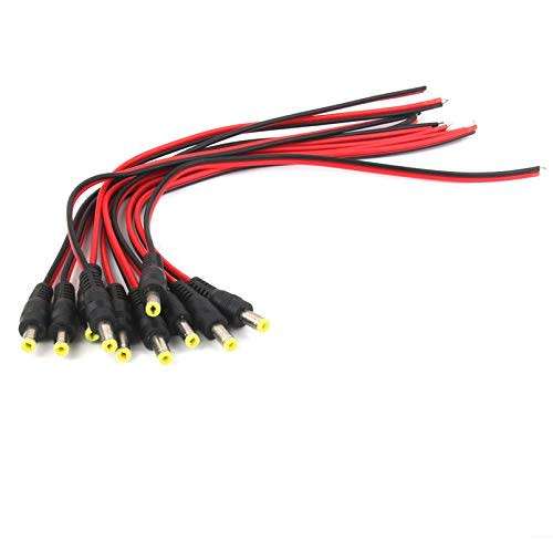 CCTV Power 10PCS * DC LEAD (12V) Male