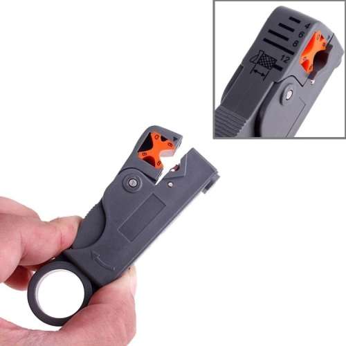 CCTV Rotary Coaxial Cable Wire Stripping Stripper Cutter Stripper for RG-59 / 6 / 58 Network Tool