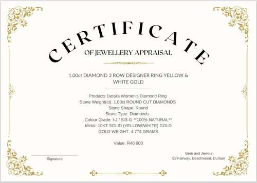 1.00ct  DIAMOND 3 ROW DESIGNER RING YELLOW & WHITE GOLD  **STUNNING PIECE**