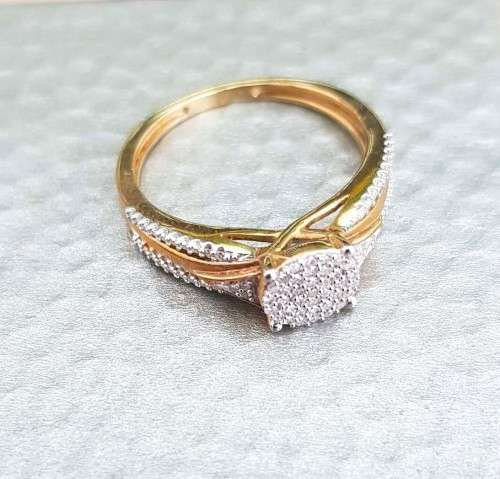0.350ct DIAMOND RING YELLOW GOLD**GORGEOUS DESIGNER PIECE**