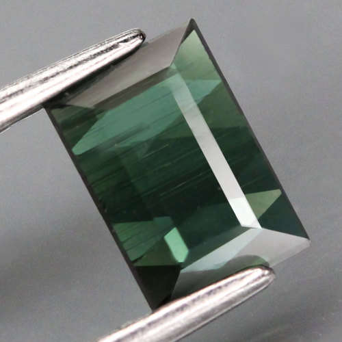 0.78Ct. Green Tourmaline Square Cut  Precious Gem