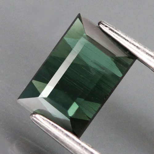 0.78Ct. Green Tourmaline Square Cut  Precious Gem