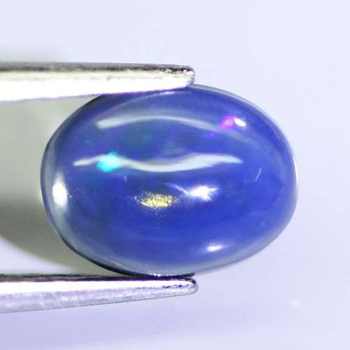 0.75Ct. Natural Opal Cabochon Best Multi Colours Glittering Rainbow 3D! Ethiopian