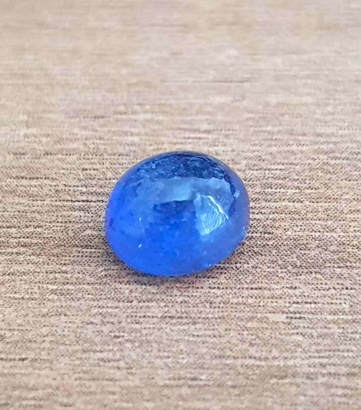 2.54Cts  SAPPHIRE CORN FLOWER BLUE 0VAL LOOSE GEMSTONE