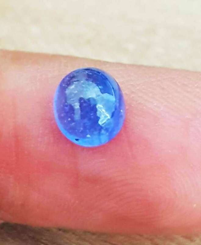 2.54Cts  SAPPHIRE CORN FLOWER BLUE 0VAL LOOSE GEMSTONE