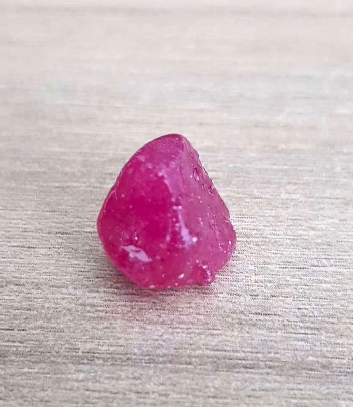 12.03Ct. Rough Ruby Natural Top Purplish Red Madagascar
