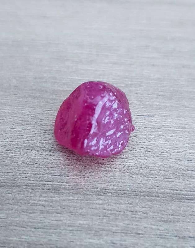 12.03Ct. Rough Ruby Natural Top Purplish Red Madagascar