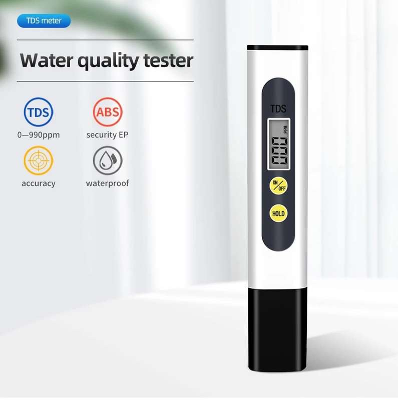 Water Purity Tester TDS EC Meter Range 0-9990 - Quality Testing