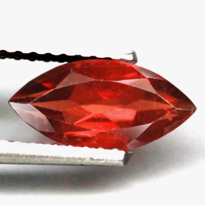 1.30Ct.  Spessartite Garnet Red Marquise Shape Namibia Gem Good Sparkling Natural