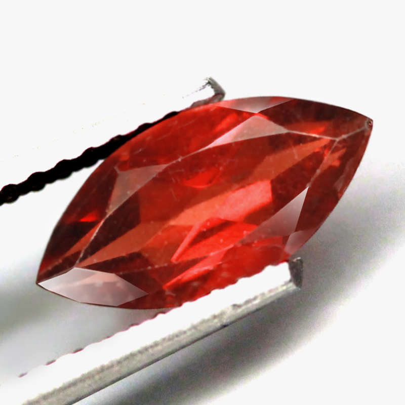 1.30Ct.  Spessartite Garnet Red Marquise Shape Namibia Gem Good Sparkling Natural