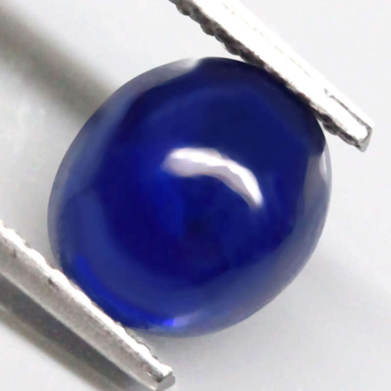 2.30Ct. Natural Sapphire Cornflower Blue Oval Cabochon Mozambique Gem Ravishing!