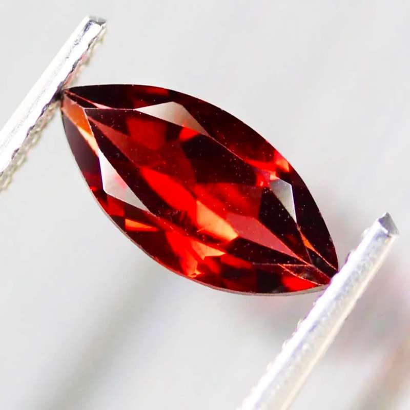 1.25Ct. Spessartite Garnet Red Marquise Namibia Gem Good Sparkling Natural