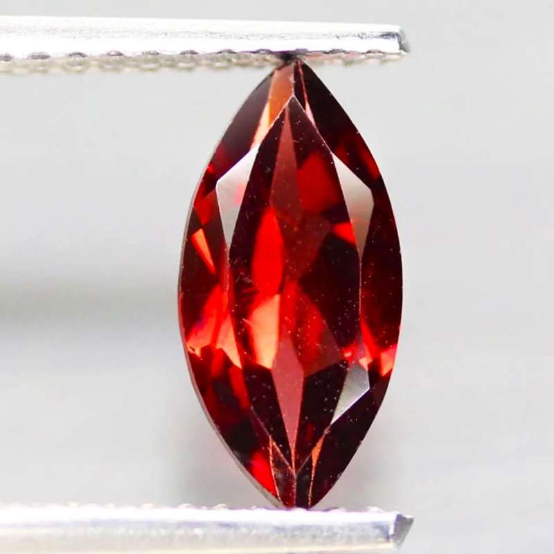 1.25Ct. Spessartite Garnet Red Marquise Namibia Gem Good Sparkling Natural