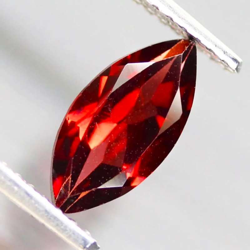 1.25Ct. Spessartite Garnet Red Marquise Namibia Gem Good Sparkling Natural