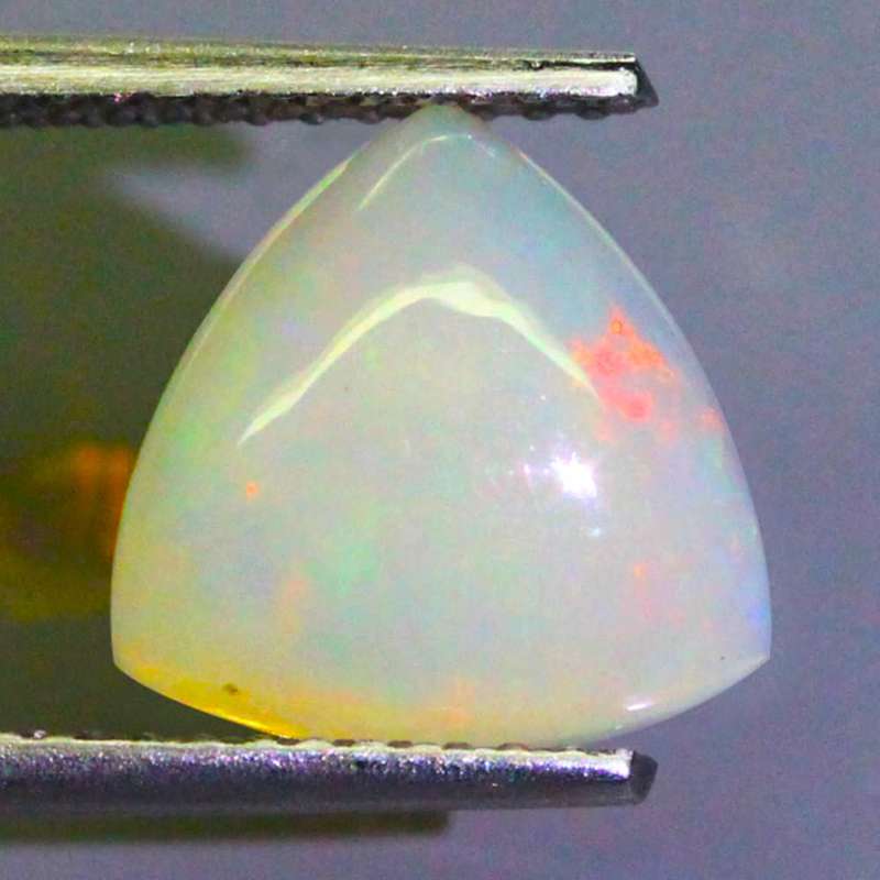 1.34Ct.  Opal Fancy Cabochon Multi Colours Glittering Rainbow 3D Ethiopian Natural