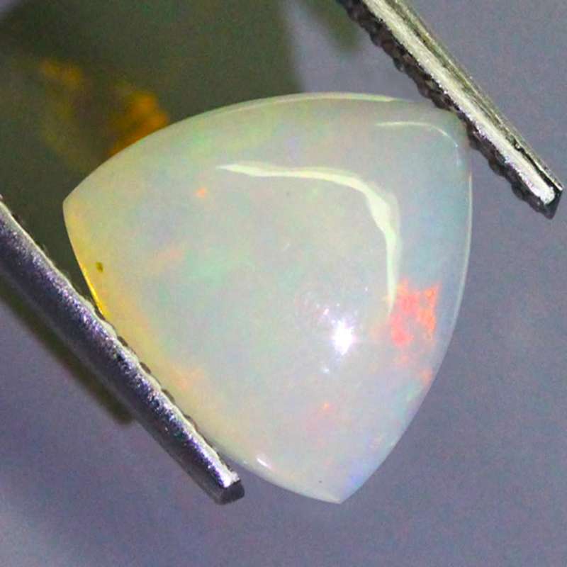 1.34Ct.  Opal Fancy Cabochon Multi Colours Glittering Rainbow 3D Ethiopian Natural