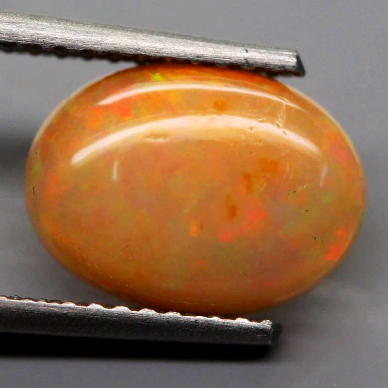 1.40Ct.  Opal Oval Cabochon Multi Colours Glittering Rainbow 3D! EthiopianNatural