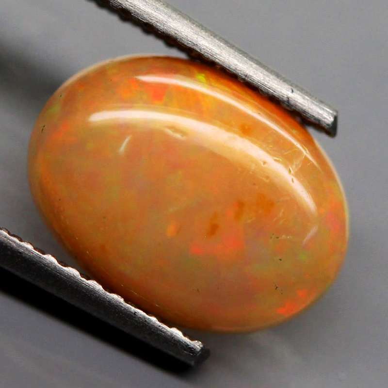 1.40Ct.  Opal Oval Cabochon Multi Colours Glittering Rainbow 3D! EthiopianNatural