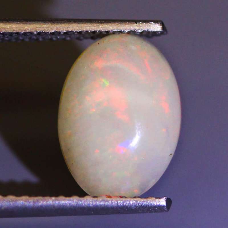 1.10Ct. Opal Oval Cabochon Multi Colours Glittering Rainbow 3D! Ethiopian Natural