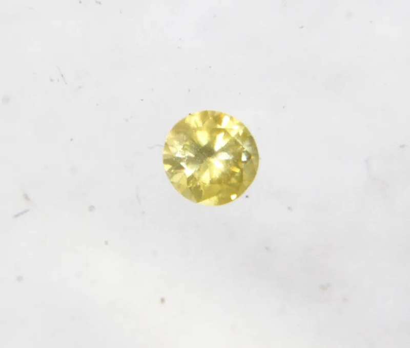 0.15Cts DIAMONDS YELLOW/SI1 **CERTIFIED**SPARKLING  WHITE COLOR NATURAL